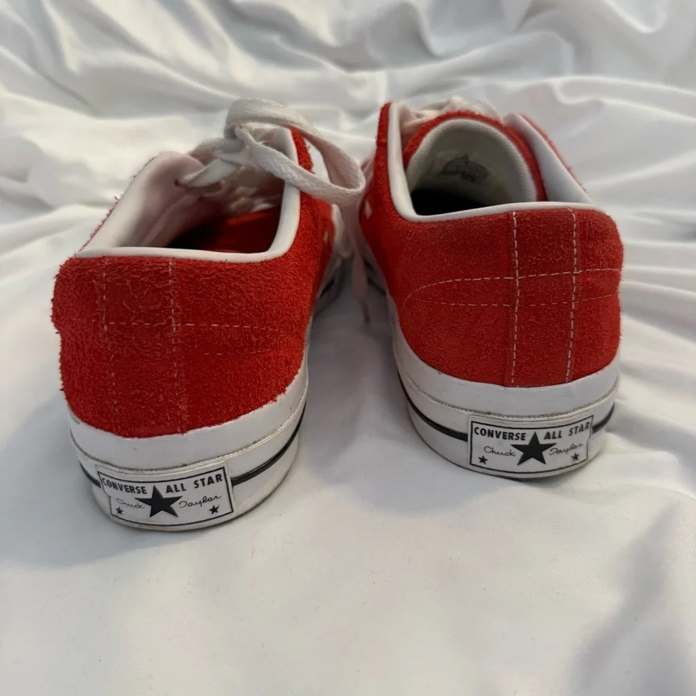 EUC Converse One Star Ox Low Top Red Suede Sneakers - Picture 6 of 8